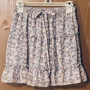 Sienna Sky LFloral Ruffled Tiered Mini Skirt